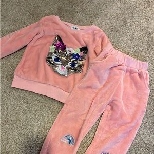 Lola and the boys fleece sequin cat outfit